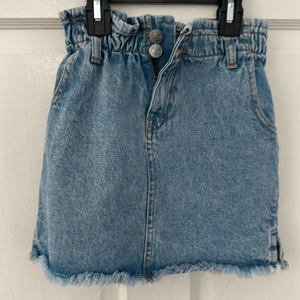 Zara Girls Denim Jean Skirt Size 7